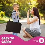 Kids Travel Tray with Dry Erase Board - Car Seat Tray for Kids Travel, Carseat Table Top for Toddler, Lap Desk for Car Seat, Activity Organizer & Snack Holder, Road Trip Essentials for Kid (Pink) - Image 7