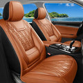 for Subaru Crosstrek 2016-2026 Car Seat Covers, Full Set, Brown | Luxury Full Coverage Leather Seat Protectors, Waterproof Breathable, Non-Slip, Easy to Install, Airbag Compatible, All-Season by Unknown