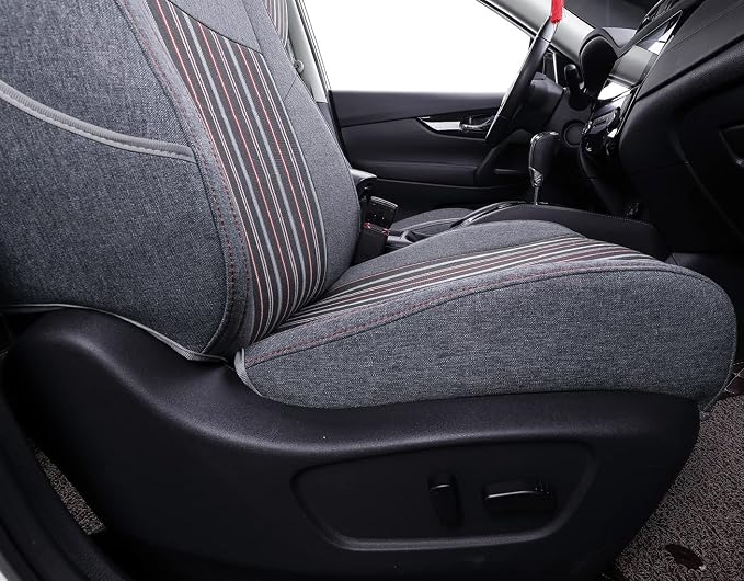 coverdream Custom Fit Corolla Hybrid Car Seat Covers for 2020-2024 Toyota Corolla Sedan Hybrid LE,2023-2024 XLE,Full Coverage Polyester Seat Protector(Full Set) - Image 3