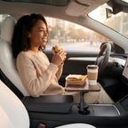 Car Desk for Laptop, Car Table & Car Tray with 360° Rotating Cup Holder, Adjustable Height Car Food Tray, As Car Table Tray or Car Seat Tray, Compatible with Tesla Model 3/Y/S, Ford/Most Vehicles - Image 8