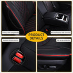 Custom Fit Camry Seat Covers for 2018-2024 Toyota Camry Gas - Black+Red | Waterproof Faux Leather Full Coverage, Car Seat Protectors Full Set, Fit Toyota Camry LE SE SE Nightshade, Airbag Compatible - Image 6