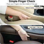 Givifive Car Seat Gap Filler Organizer Soft Foam 3IN1 Storage Slot & Hook | 2 Pack Seat Side Gap Filler Plug Universal Fit Interior Accessory for Car SUV Truck Seat & Console Gap Blocker (Narrow Black) - Image 5
