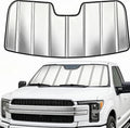Custom Fit Windshield Sun Shade for Ford F250/F350/F450/F550/F600 2023-2026, Foldable 3-Layer High Reflective Silver Sunshade, Blocks UV Rays & Reduces Cabin Heat by Unknown