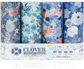 Facial Tissues with Cap - 4 PK Car Tissues Cylinder,Car Tissue Holder with Facial Tissues Bulk,Round Tissue Boxes,Travel Tissues for Cup Holder,Round Tube tissues by CLOVER
