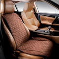 IVICY Faux Suede Front Car Seat Cover, Seat Protector, 1 Unit, Brown | Non-Slip Bucket Sear Cover for Most Cars, SUVs, Vans & Trucks – Machine Washable, Side-Airbag Friendly by IVICY