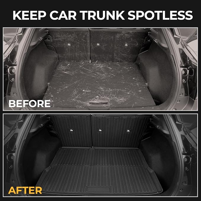 Cargo Mat for 2025-2026 Nissan Kicks (AWD/FWD) Accessories | Integrated Cargo & Backrest Liner, 3D Custom Fit, Odorless TPE, All-Weather Protection, Folds with Rear Seats, Quick Setup - Image 6