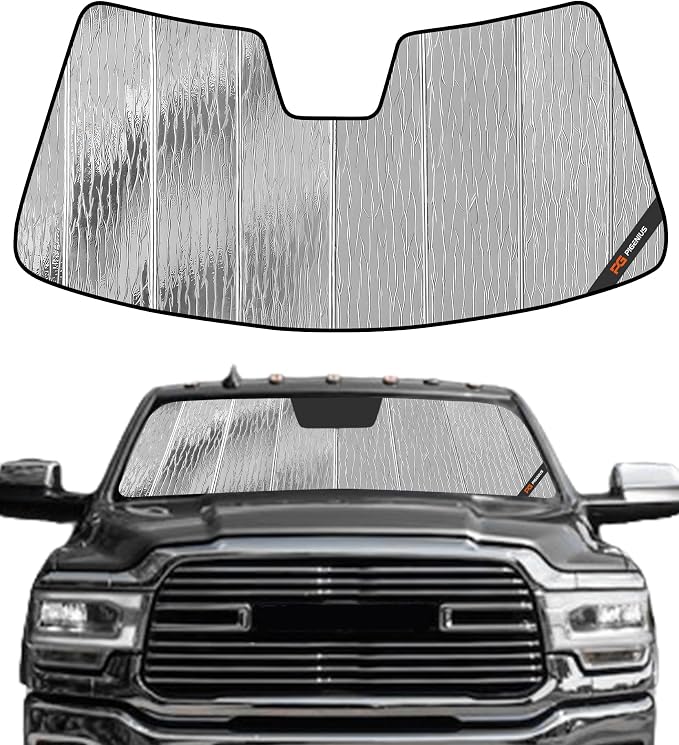Pigenius Windshield Sun Shade for Ram 2500/3500/4500/5500 2019-2024 with 10 inch Wide Sensor - AstraGuard by Pigenius