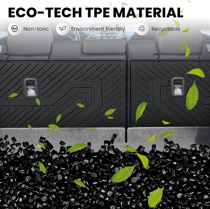 LASFIT Rear Seat Back Protector for Honda HR-V 2023-2027 TPE | Full Surround TPE Mats, Tall Walls, 3D Custom Fit, Non-Slip, Easy Clean, Tool-Free Install, Vehicle-Specific Accessories - Image 4