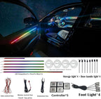 Dreamcolor Acrylic Interior Car LED Strip Light, RGB 22 in 1 Fiber Optic Ambient Lighting Kits, 16 Million Colors Sound Active Function Car Neon Lights with Wireless APP - Image 2