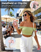 Hotsales Clip-On Portable Fan for Strollers, Handheld Turbo Fan for Travel | Small But Mighty Mini Fan, Detachable 360° Rotating Clip, LED Display, Rechargeable, Summer Outings, Gifts For Women And Men - Image 2