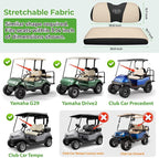 10L0L Golf Cart Seat Covers for Yamaha EZGO Club Car Seat Towel Cushion | Breathable Mesh All-Season Front/Rear Seat Blanket, UV Resistant, Cool Comfort, Machine Washable, Easy On, Great Golf Gift - Image 6