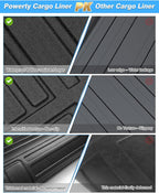 Powerty Trunk Mat for Mercedes-Benz GLC 2023-2026, All Weather TPE Cargo Mat Liner for GLC Rear Trunk - Image 6