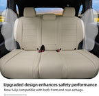Lolcar CRV Seat Covers Custom Fit for Honda CRV 2023 2024 2025 2026 Leather Car Seat Cover Full Set for Trucks SUV,Waterproof Car Seat Cushion,Faux Leather （Beige） - Image 3
