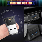 Frienda 6 Pieces Mini USB LED Car Light 8 Colors Atmosphere Lamp,Type A | Car LED Interior Lighting, 5v USB Atmosphere Light, Laptop Keyboard Office Decoration Night Lamp, Adjustable Brightness - Image 5