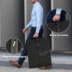 Dress Bags for Gowns Long, 65'' Garment Bags for Hanging Clothes, Suit Bag Cover for Storage and Travel (Black) - Image 4