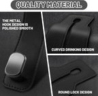 Amelity Car Hooks for Purses and Bags, Headrest Hooks 2 Pack | Durable Double Hook for Handbags, Groceries, Backpacks, Twin Hooks Car Headrest Hangers, Black Car Accessories for Women - Image 4