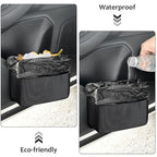 Accmor Collapsible Car Trash Can, Vehicle Garbage Organizer Holder Bin with One Roll Trash Bag, Waterproof Hanging Mini Auto Dustbin Accessories Storage Container for Vans, SUVs - Image 3