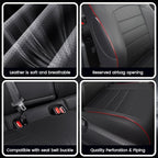 HKZ Customized Special seat Cover for Toyota Corolla (Black with Red Trim, 2020-2022 Corolla XSE) - Image 7