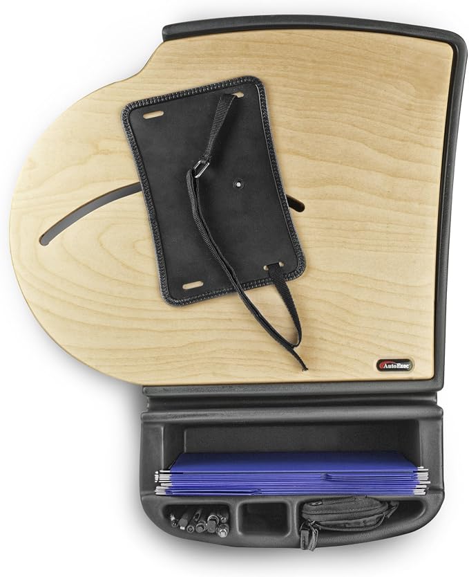 AutoExec Roadmaster Car Desk for Your Vehicle Workstation and Mobile Office, Natural Birch - Image 6