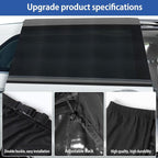 Car Window Shades(2 Pack)-Side Window Sun Shades, UV Protection Breathable Spandex Baby Window Covers, Universal Fit Most of Cars, Protect Privacy for Family-(27.5"x57"), Black - Image 3
