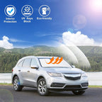 Windshield Sun Shade for 2014-2019 2020 Acura MDX Accessories | Full covered, Foldable & Durable, Block UV Rays, Reduce Heat, Easy to install, Keep Car Cooler - Image 5
