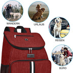 BAGLHER丨Dog Travel Bag, Airline Approved Pet Supplies Backpack, Dog Travel Backpack with 2 Silicone Collapsible Bowls and 2 Food Baskets - Image 6