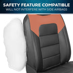 MotorBox Cabin King Western Estate Leather Seat Covers for Trucks & Cars | Brown and Black Car Seat Covers, Waterproof Leather Seat Covers, Car Accessories, Seat Protector, Universal Fit - Image 5