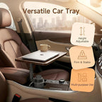 Car Desk for Laptop, Car Table & Car Tray with 360° Rotating Cup Holder, Adjustable Height Car Food Tray, As Car Table Tray or Car Seat Tray, Compatible with Tesla Model 3/Y/S, Ford/Most Vehicles - Image 6