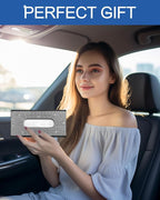 Bling Car Sun Visor Tissue Box Holder, PU Leather Car Napkin Holder, Black | Car Tissue Holder, PU Leather, with Crystal Rhinestones, Backseat Napkin Case, auto interior Accessories, for Women - Image 7