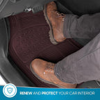 BDK ProLiner Car Floor Mats for Cars Trucks SUV 3pc All-Weather Burgundy | Heavy Duty Rubber Liners with Universal Trimmable Fit, Durable Waterproof Vehicle Auto Floor Mats Channels Burgundy Red - Image 7