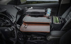 AutoExec AE-GMCD-PI-PM-PS-21M GripMaster Car Desk for Your Vehicle Workstation and Mobile Office, Mahogany with 400 watt Power Inverter, Phone Mount and Printer Stand - Image 2