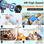 AMTIFO 2-Pack Stroller Fan for Baby: USB Rechargeable, Quiet, Adjustable & Portable - Ideal for Stroller, Crib, Car, Baby Gear - Up to 12 Hours Battery Life, Perfect for Hot Weather - Image 3