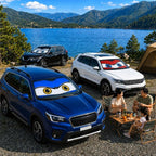 Car Windshield Sun Shade Umbrella, Universal Fit Mid-Large Sedans & SUVs | 57 x 31" Car Sun Visor, Foldable UV Heat Blocking Auto Sunshade with Rearview Mirror Cutout, Monster Blue Eyes - Image 8