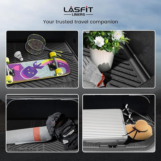 LASFIT Cargo Mat for Ford Focus 2012-2018 Fit Sedan,Not Fit Hatchback | Trunk Liner Cargo Mat(Gas Models Only, No Subwoofer)Fit All Weather,Waterproof Heavy Duty Rear Trunk Protector for Cargo Area - Image 3