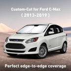 EcoNour Windshield Sunshade Compatible for Ford C-Max 2013-2017 2018 2019 | Sun Visor for Front Windshield & Window Sun Shade Cover, UV Heat Blocker & Protector, Car Accessories - Image 2