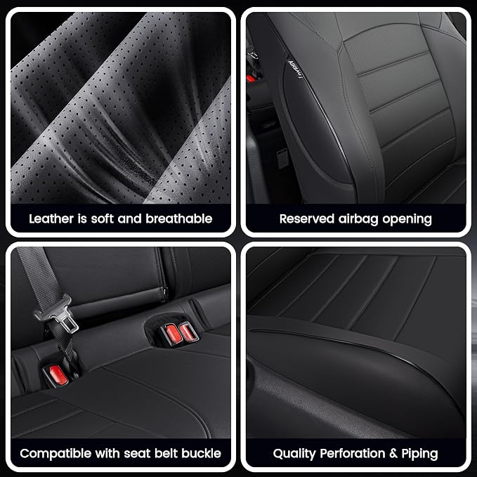 HKZ Customized Special seat Cover for Toyota Corolla (Black, 2020-2022 Corolla XSE) - Image 8