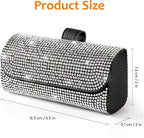 Accmor Bling Sunglasses Holder for Car Sun Visor, Sparkling Eyeglasses Car Visor Clip Storage Glasses Organizer Case, PU Leather Auto Sunglass Holder Protective Box for Truck, SUV, RV (White) - Image 2