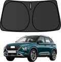 Venue Windshield Sun Shade for Hyundai Venue 2020-2025 2026 Blocks UV Rays Accessories,1:1 Custom Foldable Thickened Wear-Resistant Front Window Sunshade Visor,Keeps Your Car Cooler by Achaltiza