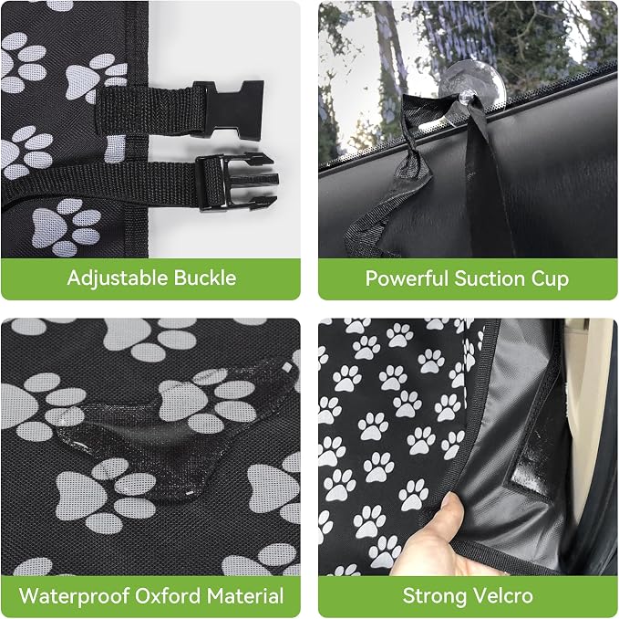HelloTree SUV Trunk Cargo Liner for Dogs | Waterproof Oxford Pet Cargo Cover for Cars, Washable Dog Seat Mat to Protect Vehicle, Pet Travel Accessory - Image 4