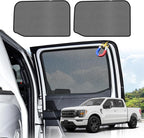 KUST Car Window Shades for 2016-2025 Ford F150 F-150 Raptor SuperCrew 4dr Accessories, Breathable Mesh Magnetic Window Covers, Rear Side Sun Shades UV Block Privacy Protection for Baby Camping 2PCS - Image 3