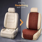 IVICY Faux Suede Front Car Seat Cover, Seat Protector, 1 Unit, Brown | Non-Slip Bucket Sear Cover for Most Cars, SUVs, Vans & Trucks – Machine Washable, Side-Airbag Friendly - Image 6
