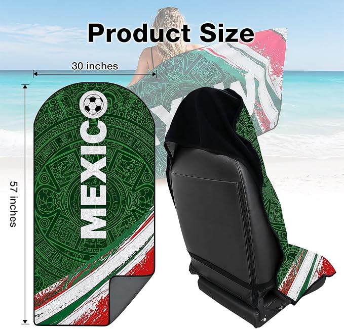 Car Seat Cover Towel, Universal Fit Front Soft Seat Waterproof Absorbent | Non Slip Soft Waterproof Absorbent instantly Sweat Protector, for Gym Workout, Swimming, Beach, Soccer, Pet travel - Image 2
