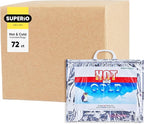 Superio Hot and Cold Insulated Bags for Food Delivery, Grocery Shopping Bags, Food Storage for Hot and Frozen Food for Travel, Disposable Cooler Bag, Reinforced Thermal Lunch Bag (72, 15.5"x13") by Superio