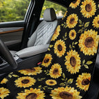 Sunflowers Car Seat Towel Cover Universal Auto Interior Seat Towel | Sunflower Print Car Interior Accessories Universal Non Slip Waterproof Sweat Protector with Storage Bag Yoga Beach Towel - Image 3