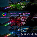 Dreamcolor Acrylic Interior Car LED Strip Light, RGB 22 in 1 Fiber Optic Ambient Lighting Kits, 16 Million Colors Sound Active Function Car Neon Lights with Wireless APP - Image 4