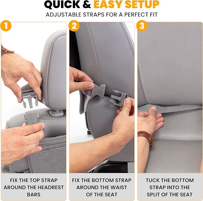 EcoNour Car Kick Mats Back Seat Protector - Image 5