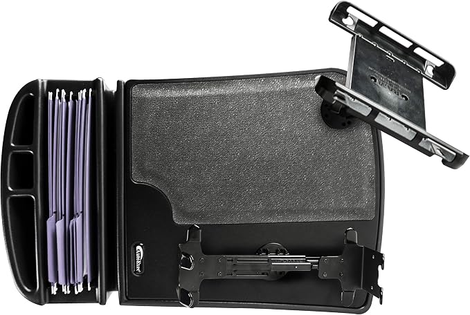 AutoExec AE-GMCD-PS-TAB-BT GripMaster Car Desk for Your Vehicle Workstation and Mobile Office, Black with Printer Stand and Tablet Mount | Vehicle Workstation, Mobile Office, Printer Stand, Tablet Mount - Image 2