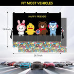 LEIWOOR 2-Pack Magnetic 2 Layers UV Protection Car Window Shades for Baby | Privacy full/half shade car back side window shades with net pocket, breathable heat block curtain for truck van sedan SUV - Image 6
