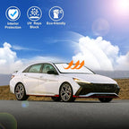 Windshield Sun Shade for 2021-2026 Hyundai Elantra Accessories | Full covered for windshield, Foldable & Durable, Block UV Rays, Reduce Heat, Easy to install, Keep Car Cooler - Image 5