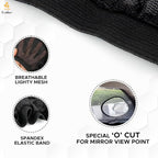 EcoNour Car Front Side Window Sun Shades Compatible for Toyota Tundra | 2 Pack Breathable Super Stretchy Mesh Sun Shade | Heat Block UV Protection Car Window Screen Covers | Mosquito Net Curtains - Image 3